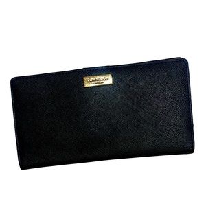 Kate Spade black leather wallet